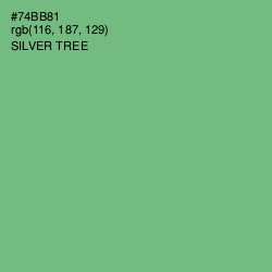 #74BB81 - Silver Tree Color Image