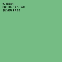 #74BB84 - Silver Tree Color Image