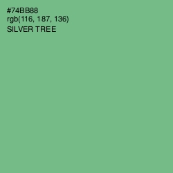 #74BB88 - Silver Tree Color Image