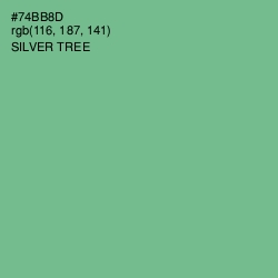 #74BB8D - Silver Tree Color Image