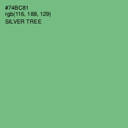 #74BC81 - Silver Tree Color Image