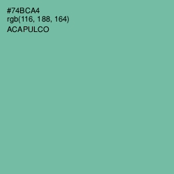 #74BCA4 - Acapulco Color Image