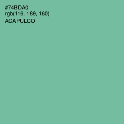 #74BDA0 - Acapulco Color Image