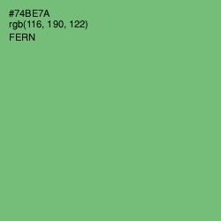 #74BE7A - Fern Color Image