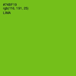 #74BF19 - Lima Color Image