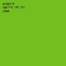#74BF1F - Lima Color Image