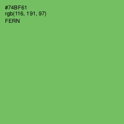 #74BF61 - Fern Color Image