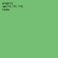 #74BF73 - Fern Color Image