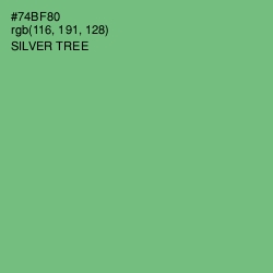 #74BF80 - Silver Tree Color Image