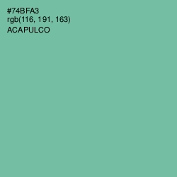 #74BFA3 - Acapulco Color Image