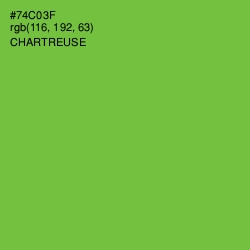 #74C03F - Chartreuse Color Image