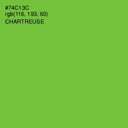 #74C13C - Chartreuse Color Image