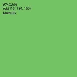 #74C264 - Mantis Color Image