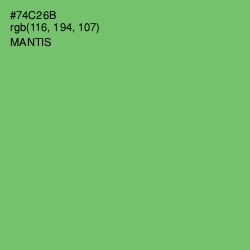 #74C26B - Mantis Color Image