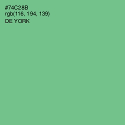 #74C28B - De York Color Image