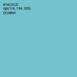 #74C2CD - Downy Color Image