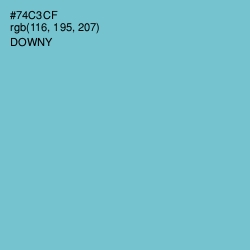 #74C3CF - Downy Color Image