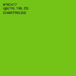 #74C417 - Chartreuse Color Image