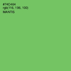#74C464 - Mantis Color Image
