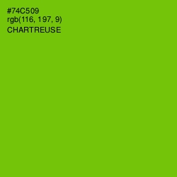 #74C509 - Chartreuse Color Image