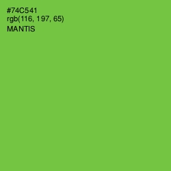 #74C541 - Mantis Color Image