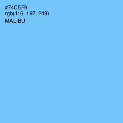 #74C5F9 - Malibu Color Image