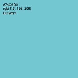 #74C6D0 - Downy Color Image