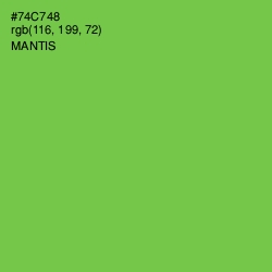 #74C748 - Mantis Color Image