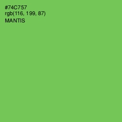 #74C757 - Mantis Color Image