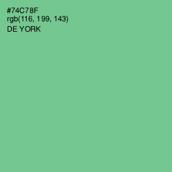 #74C78F - De York Color Image