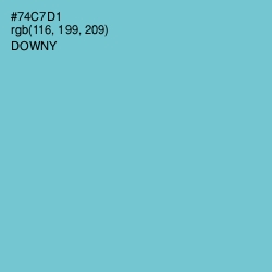 #74C7D1 - Downy Color Image