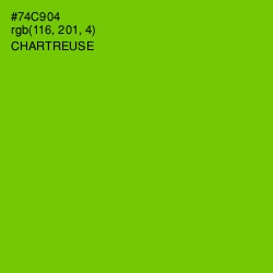 #74C904 - Chartreuse Color Image