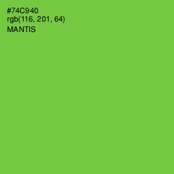 #74C940 - Mantis Color Image