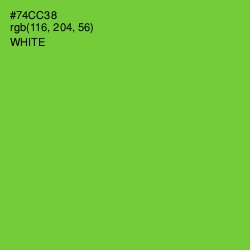 #74CC38 - Chartreuse Color Image