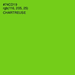 #74CD19 - Chartreuse Color Image