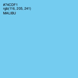 #74CDF1 - Malibu Color Image