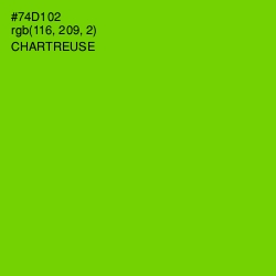 #74D102 - Chartreuse Color Image