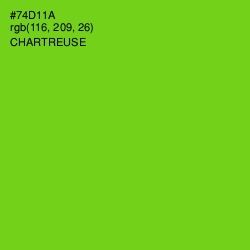 #74D11A - Chartreuse Color Image