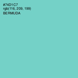 #74D1C7 - Bermuda Color Image