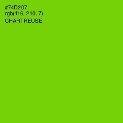 #74D207 - Chartreuse Color Image