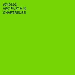 #74D602 - Chartreuse Color Image