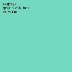 #74D7BF - De York Color Image