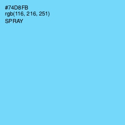 #74D8FB - Spray Color Image