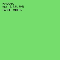 #74DD6C - Pastel Green Color Image