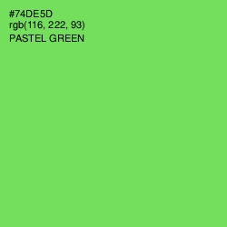 #74DE5D - Pastel Green Color Image