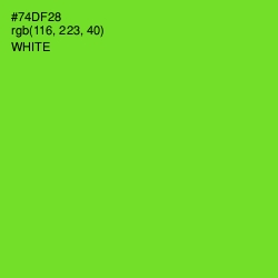 #74DF28 - Chartreuse Color Image