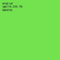 #74E14F - Mantis Color Image