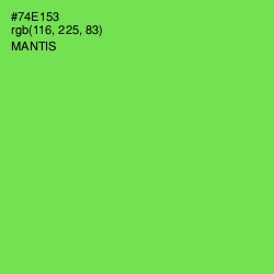 #74E153 - Mantis Color Image