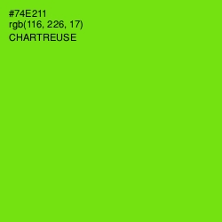 #74E211 - Chartreuse Color Image