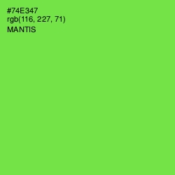 #74E347 - Mantis Color Image